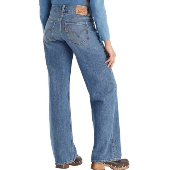 Levi's Superlow Low Rise Relaxed Fit Straight Leg Jeans - Picture 2 of 11